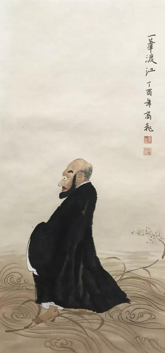 高飞 《一叶渡江》作品得自作者本人