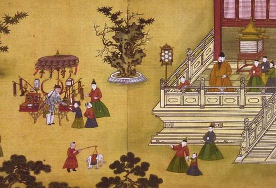 《明宪宗元宵喜乐图》(部分)
