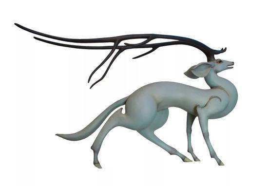 王大朋 《紫气东来》 91x30x54cm 青铜 2016年