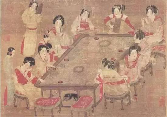 《宫乐图》(会茗图)(唐)