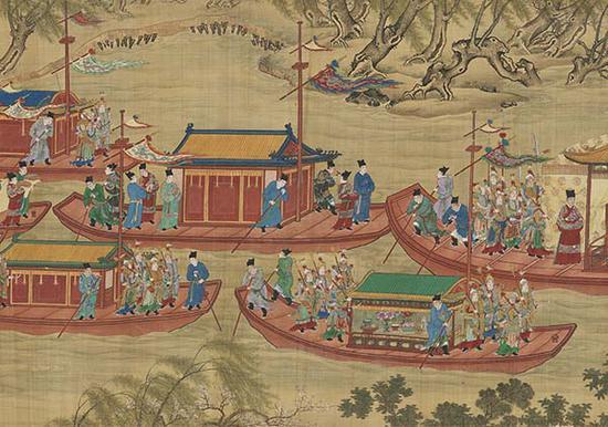 《明人画入跸图》(局部)