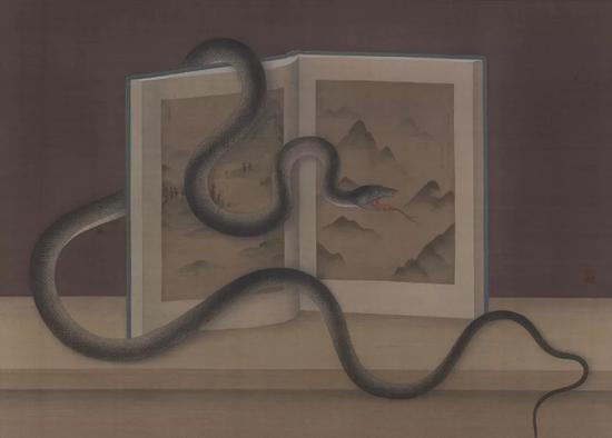 曽志钦 无题 2017 绢本设色 45×63cm