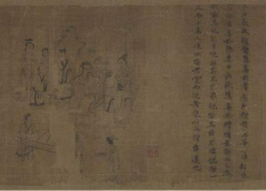 《孝经图》局部