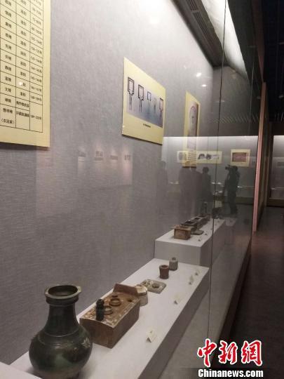 图为洛阳出土文物展。 杨大勇 摄