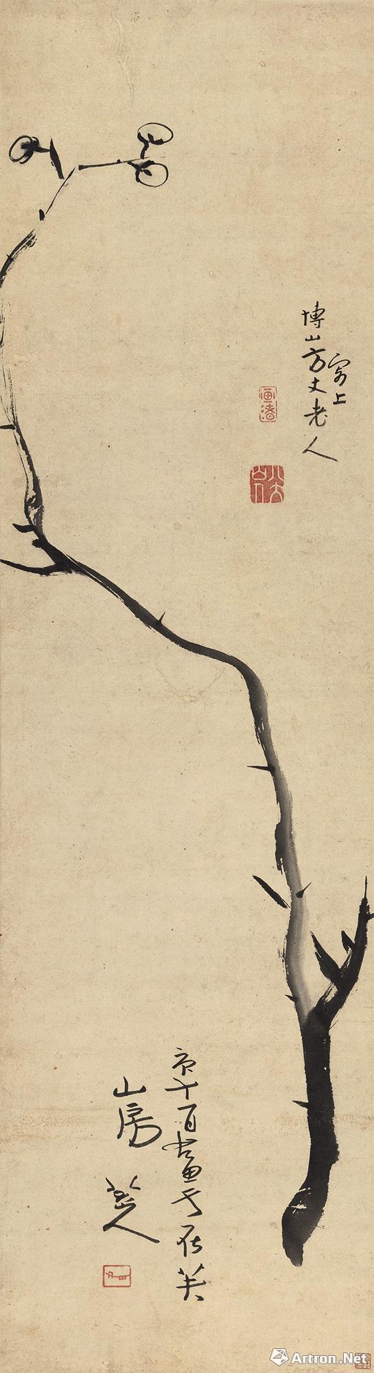 “网红”画家朱耷 《墨梅图》 3450万元 中国嘉德拍卖