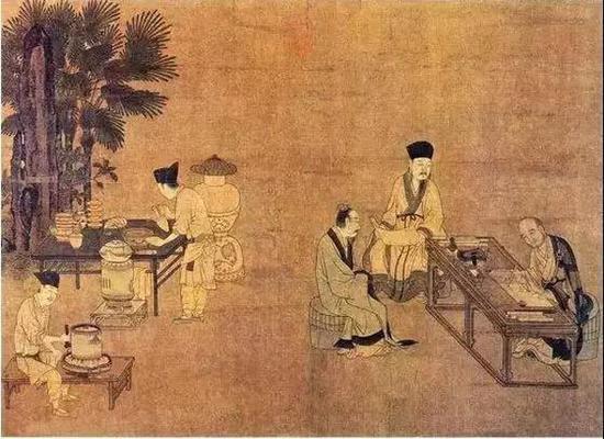 刘松年 《撵茶图》(南宋)