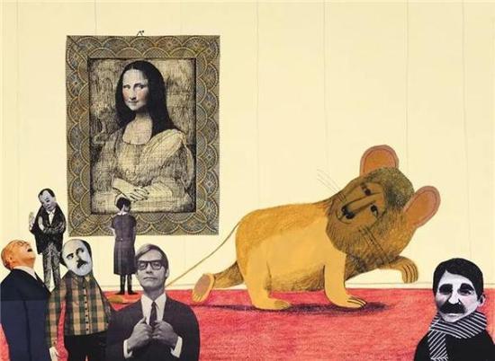 《一只狮子在巴黎》贝娅特丽丝·阿勒玛尼娅 博洛尼亚插画奖2006年作品