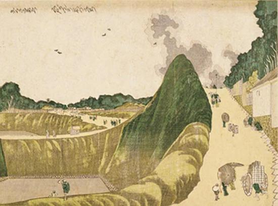 葛饰北斋画 九段牛之渊 江户时代(19世纪) 东京国立博物馆藏