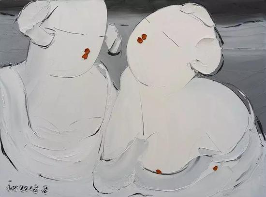 作品二十六,布面油画,100X80cm,2018