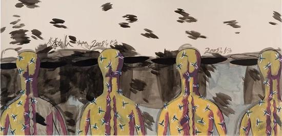 《阅读-008》 176×363cm 李山 | Li Shan
