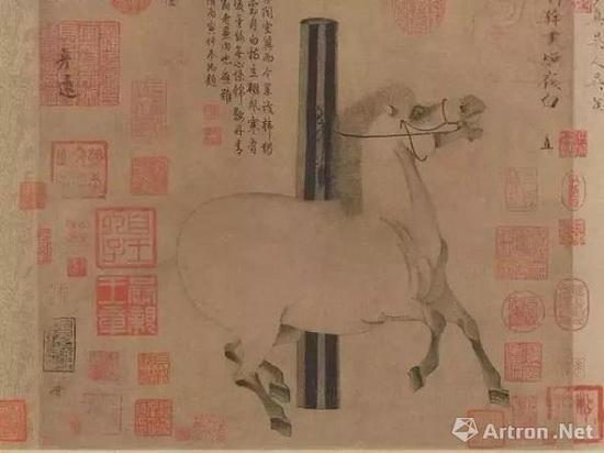 唐 韩干《照夜白》图