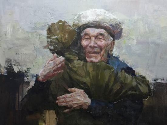 庄婕《拥抱· 壹》60X80CM油画2015年