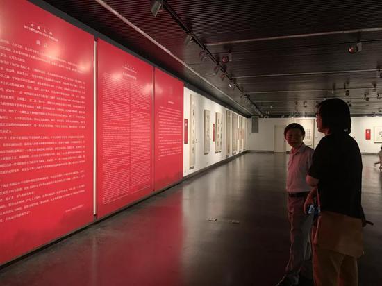 南京市文化和旅游局艺术处处长葛弈观展