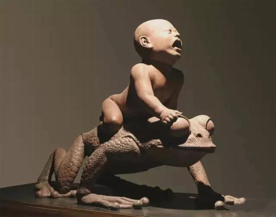 董书兵《行者》47x27x33cm 铸铜 2008