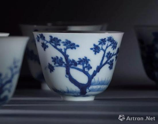清康熙青花十二花神杯之桂花杯 佳士得2018年秋拍拍品