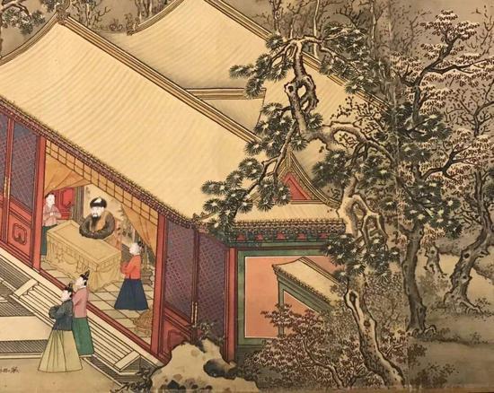 《四季赏玩图》(部分)