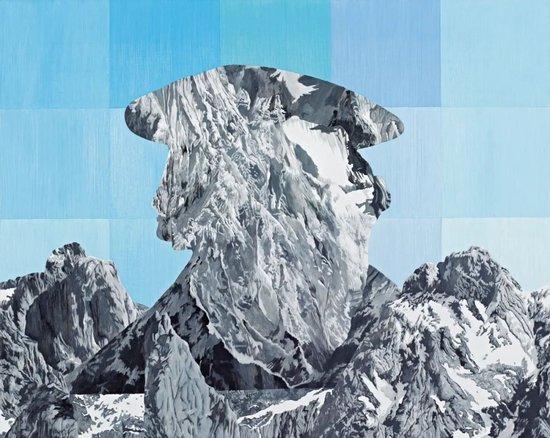 《复活马丁·路德 ,1483-2023》,布面油画,80 × 100 cm,2023