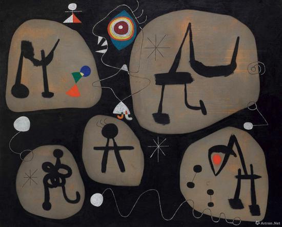 胡安·米罗作品 128.5 x 161.6cm 油彩画布 1945年作