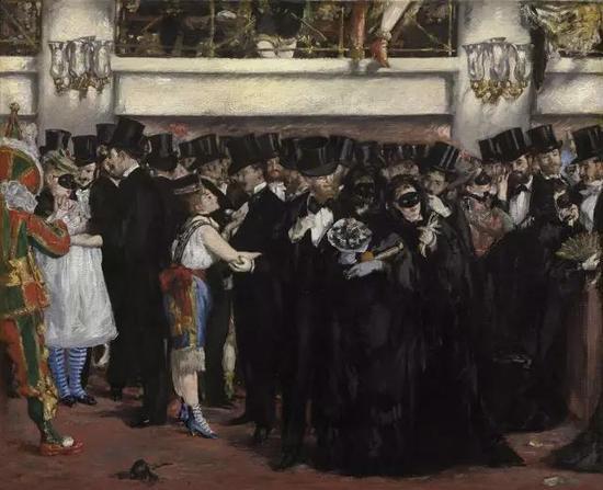 ▲ 歌剧院舞会 59.1x72.5cm 布面油画 1873-1874