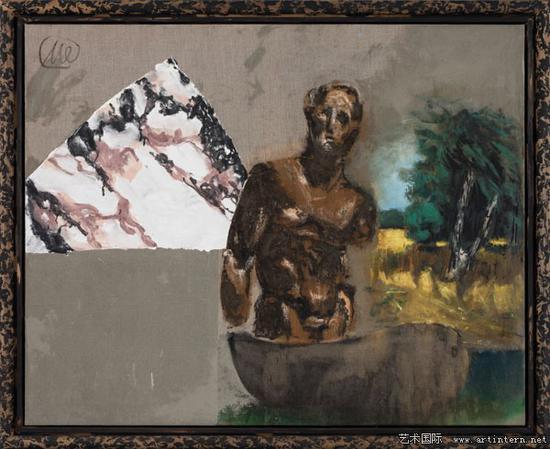 吕佩尔兹《尤利西斯》(Ulysses),130 x 162 cm,综合材料,布面油画,2012