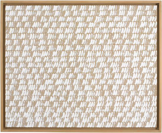 李禹焕 《From Line》 1977 pigment on canvas 51-3/16“ x 63-3/4” 2010 Artists Rights Society (ARS) New York / ADAGP Paris
