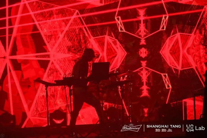 《Red Open》,艺术家组合Noise Temple,音画互动作品。