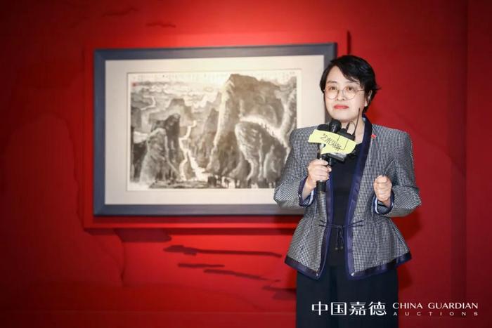 中国嘉德董事总裁胡妍妍女士致展览开幕词