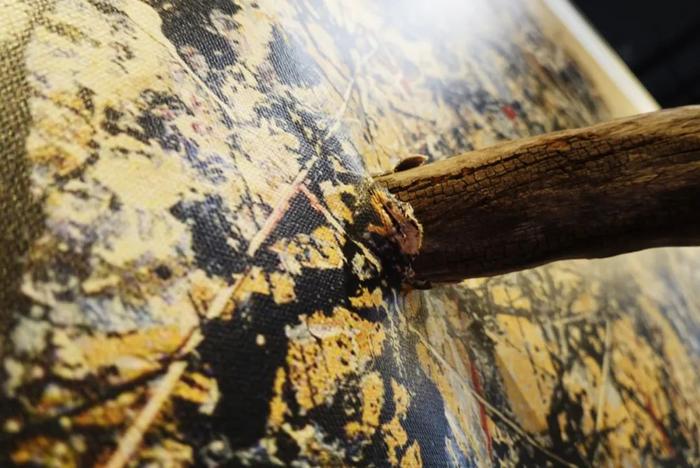 艺术家王超、普蓝合作作品“波洛克的孪生宇宙”