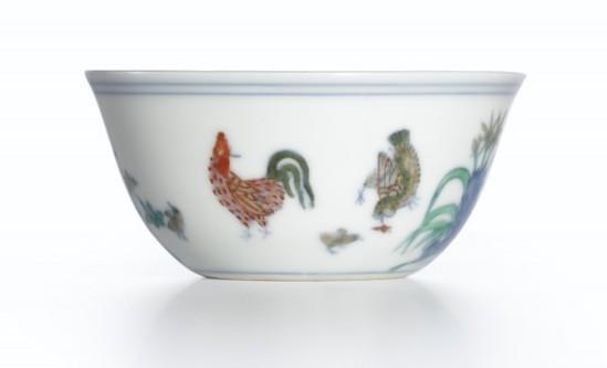 玫茵堂鸡缸杯(明)图片: courtesy of Sotheby‘s。