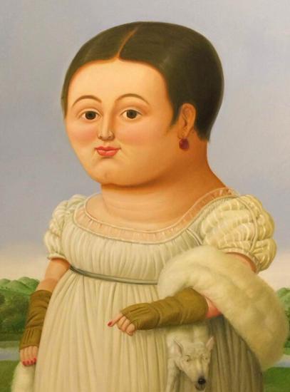 安格尔《里维埃小姐像》再创作,171cm x 131cm