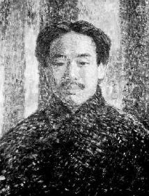 李叔同油画自画像