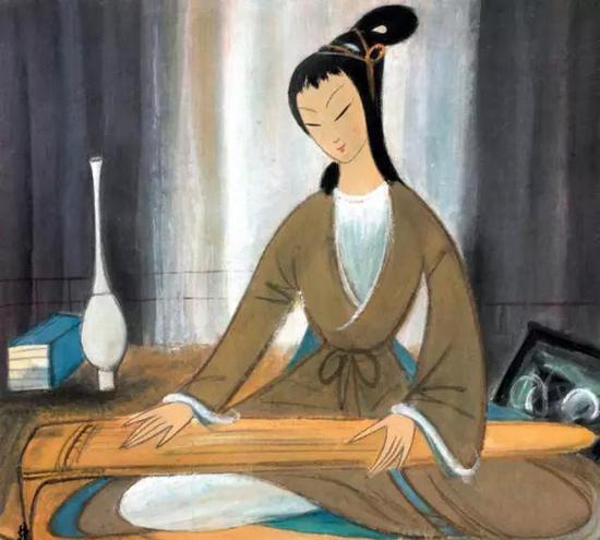 ▲林风眠 仕女