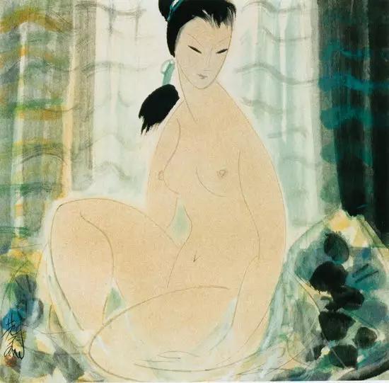 ▲林风眠 《裸女》 80年代 上海中国画院藏