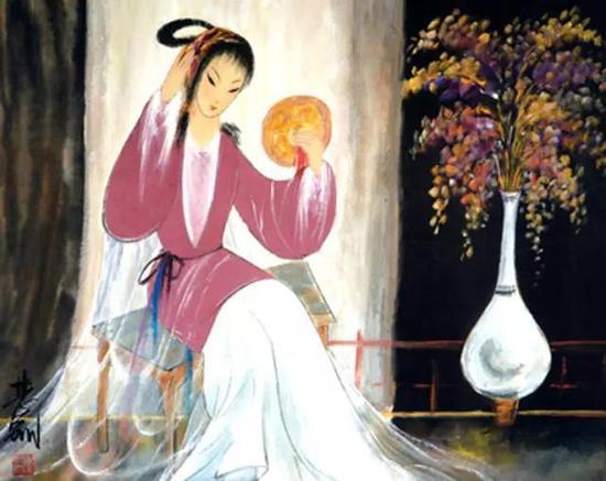 ▲林风眠 仕女
