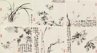 李方膺《仿白阳山人花卉册》