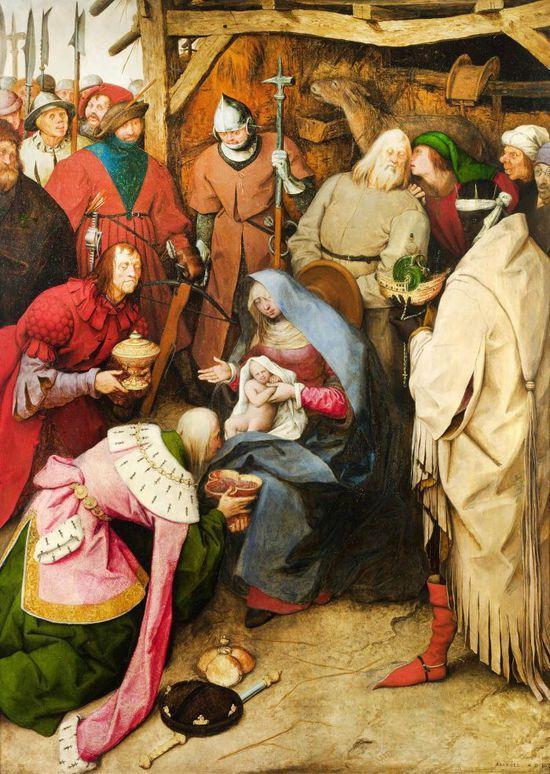 老布鲁盖尔(Pieter Brueghel the Elder)的《贤士朝圣》(The Adoration of the Kings),1564