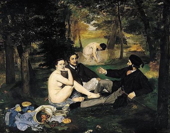 草地上的午餐,1862,马奈