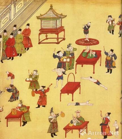 《宪宗元宵行乐图卷》局部