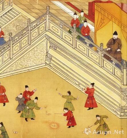 《宪宗元宵行乐图卷》局部