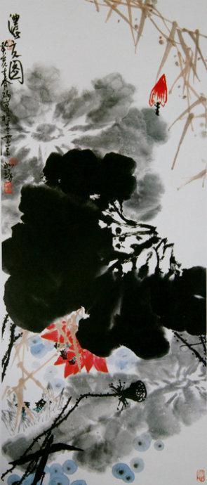 《浓夏图》(132X55CM) 收藏者:美国前总统里根