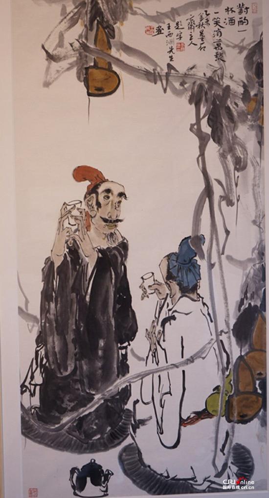 王西洲,对酌一杯酒,136cm x68cm,2015