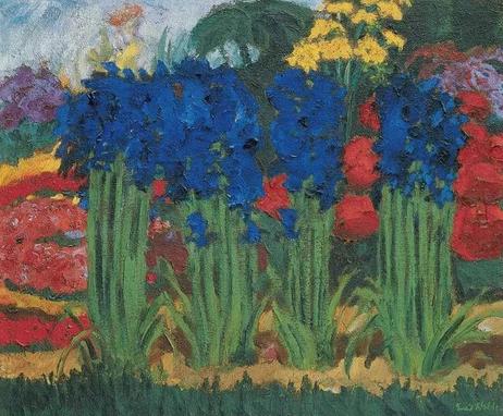 埃米尔·诺尔德,《Flower Garden (O)》, 1922
