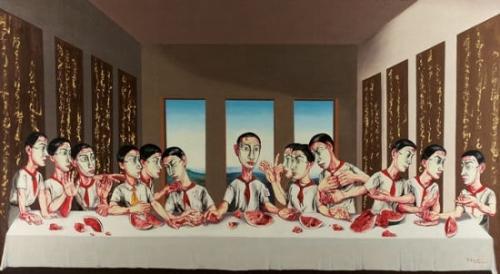 曾梵志《最后的晚餐》