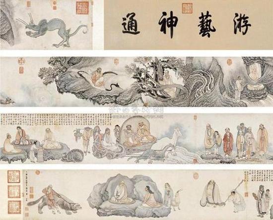 吴彬《十八应真图卷》