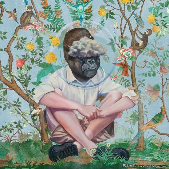 David Chan为 #guccigram Tian print项目创作的作品