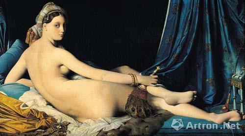 安格尔1814年作品《大宫女》,油画,91×162cm
