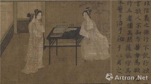 宋 佚名《女孝经图》局部