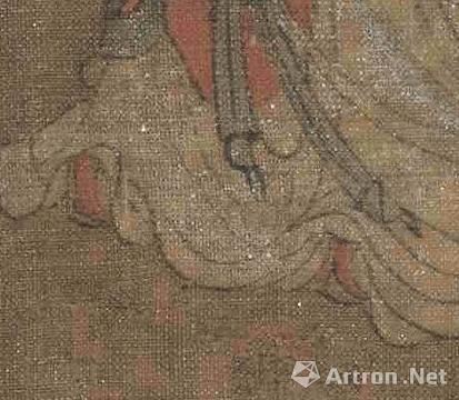 五代 阮郜《阆苑女仙图卷》 上图局部放大