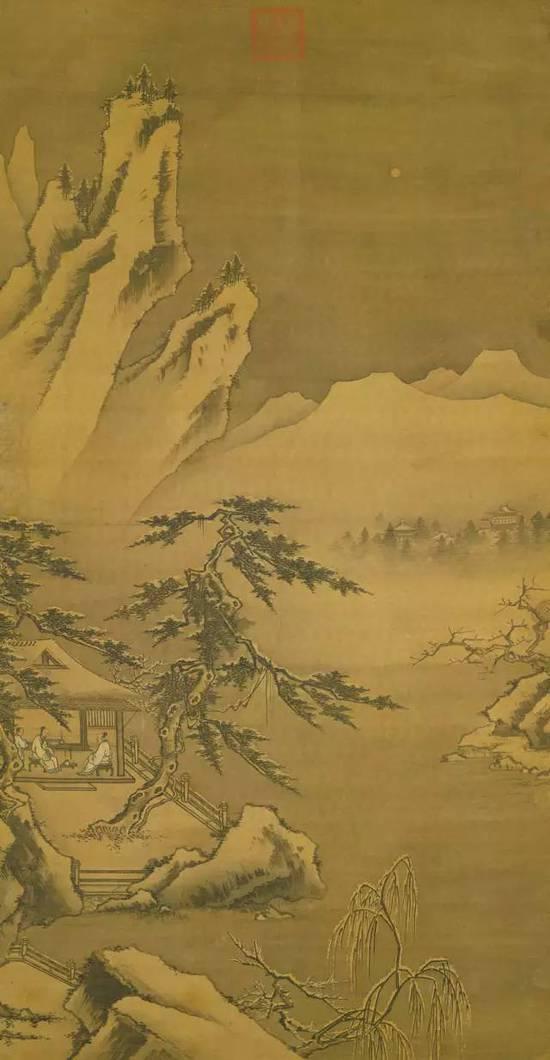 明 钟礼《寒岩积雪图》