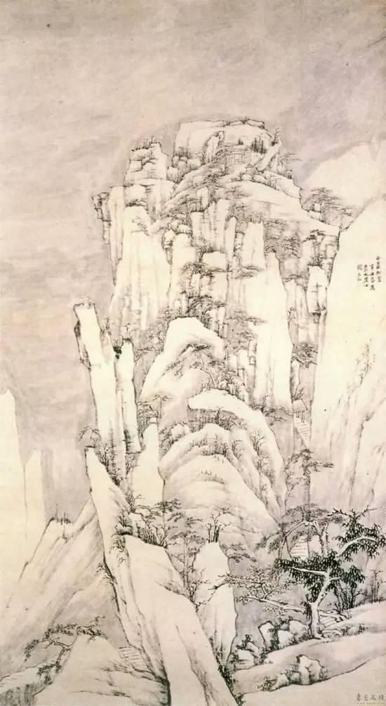 明 戴进《雪景山水图》